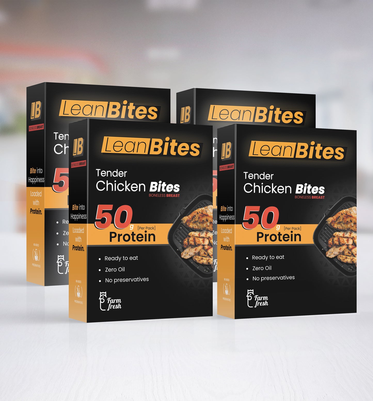 Ready-to-eat - Boneless Chicken Breast - Pack of 4 (4x 200g)