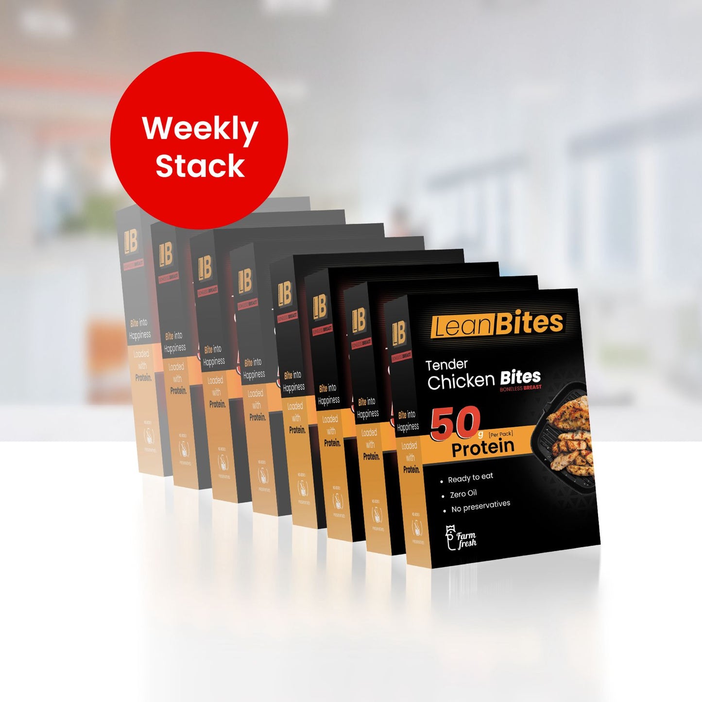 Ready-to-eat - Boneless Chicken Breast - Pack of 8 (8x 200g)